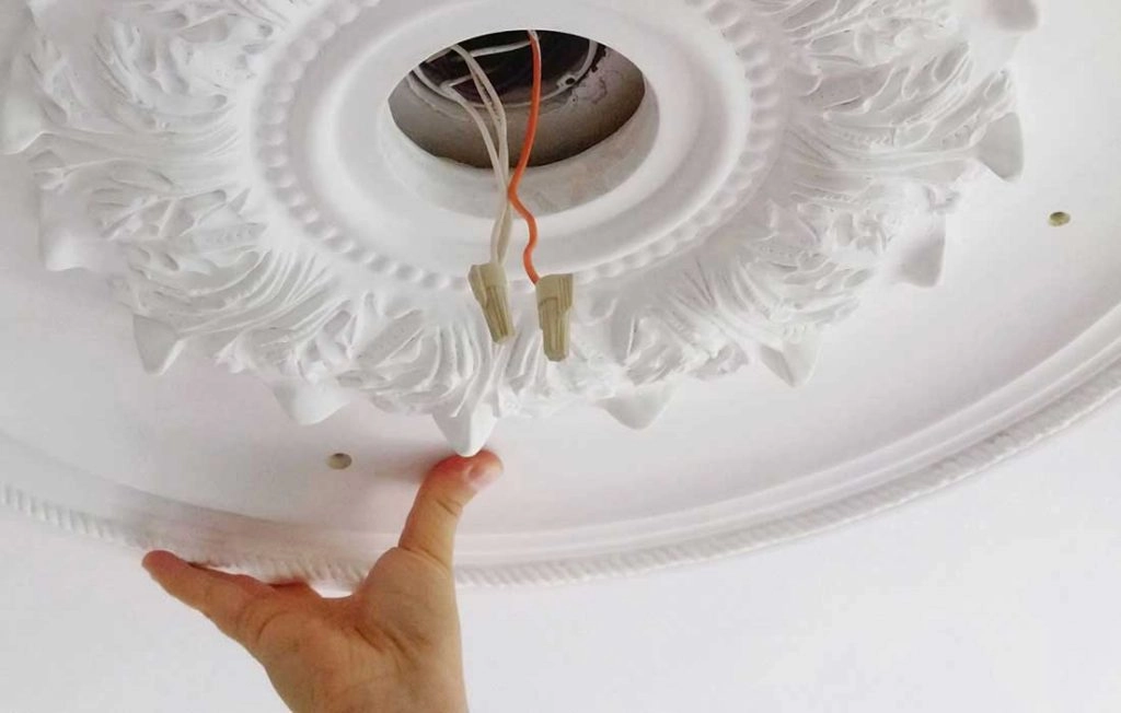 How To Install A Ceiling Medallion House Of Hipsters How To Install A Ceiling Medallion, How To Install Ceiling Medallion With Chandelier
